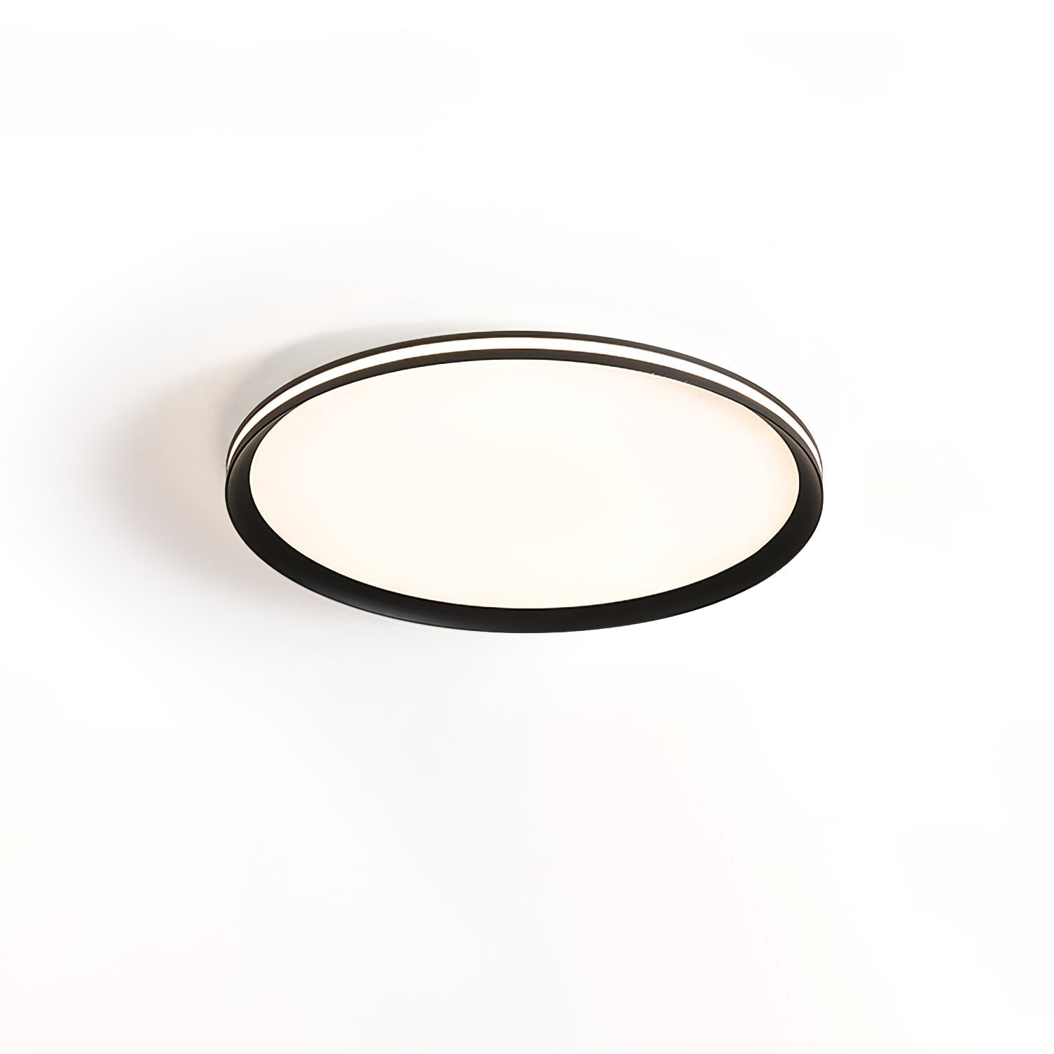 Modern Round Acrylic LED Flush Mount Ceiling Light for Living Room and Kitchen
