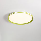 Modern Round Acrylic LED Flush Mount Ceiling Light for Living Room and Kitchen