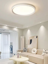 Modern Round Acrylic LED Flush Mount Ceiling Light for Living Room and Kitchen