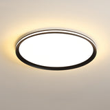 Modern Round Acrylic LED Flush Mount Ceiling Light for Living Room and Kitchen