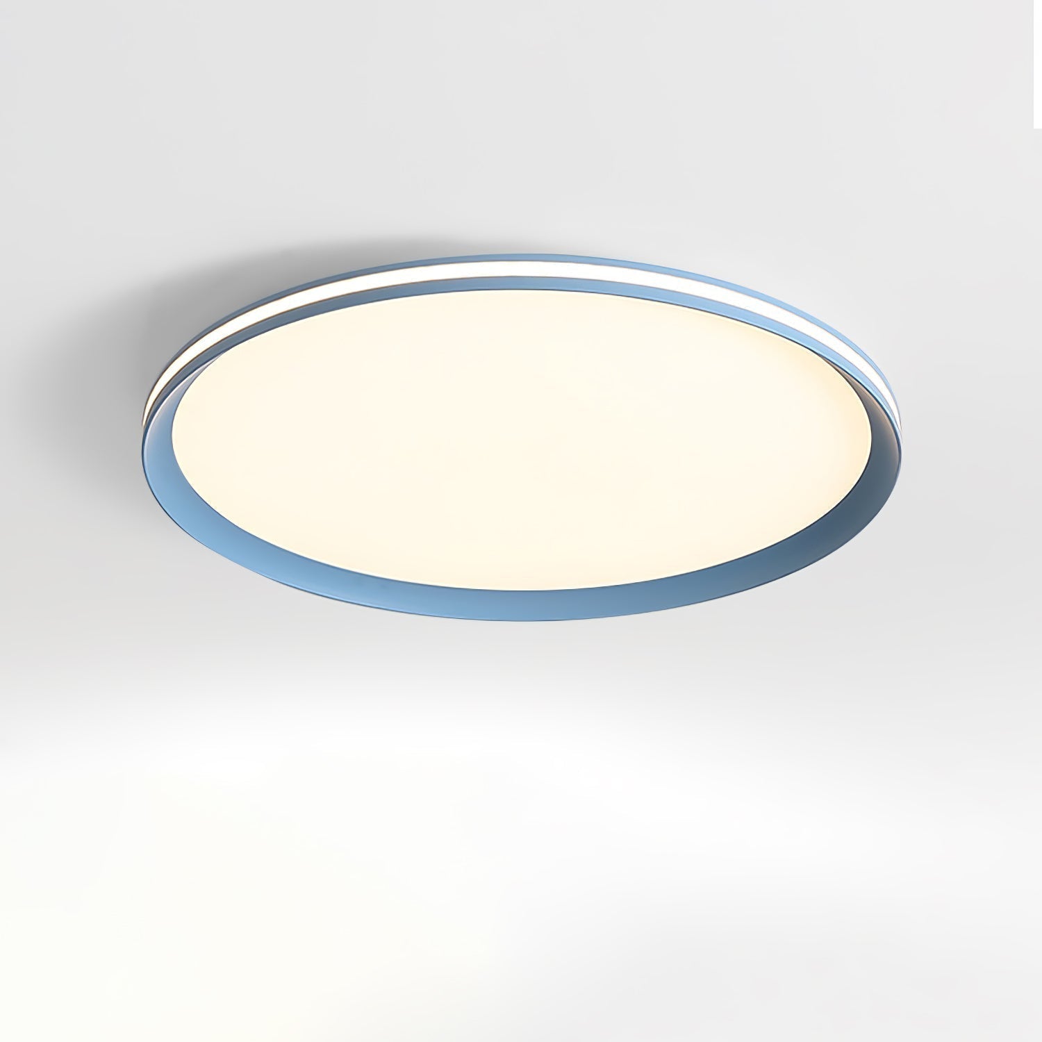 Modern Round Acrylic LED Flush Mount Ceiling Light for Living Room and Kitchen