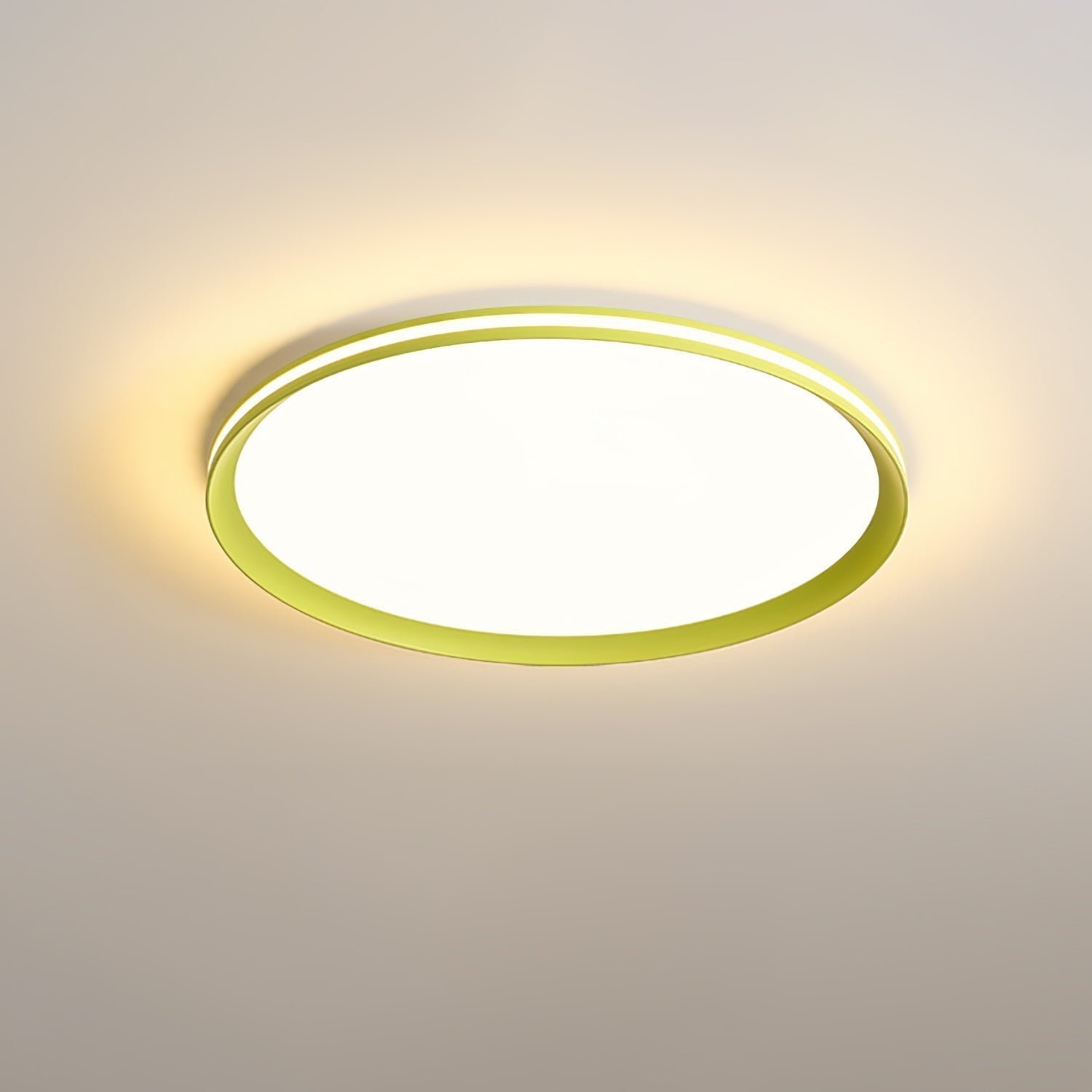 Modern Round Acrylic LED Flush Mount Ceiling Light for Living Room and Kitchen
