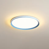 Modern Round Acrylic LED Flush Mount Ceiling Light for Living Room and Kitchen