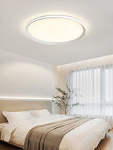 Modern Round Acrylic LED Flush Mount Ceiling Light for Living Room and Kitchen