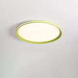 Modern Round Acrylic LED Flush Mount Ceiling Light for Living Room and Kitchen