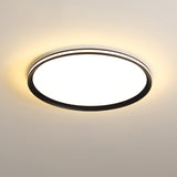 Modern Round Acrylic LED Flush Mount Ceiling Light for Living Room and Kitchen