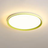 Modern Round Acrylic LED Flush Mount Ceiling Light for Living Room and Kitchen