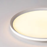 Modern Round Acrylic LED Flush Mount Ceiling Light for Living Room and Kitchen
