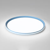 Modern Round Acrylic LED Flush Mount Ceiling Light for Living Room and Kitchen