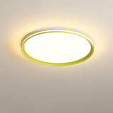Modern Round Acrylic LED Flush Mount Ceiling Light for Living Room and Kitchen