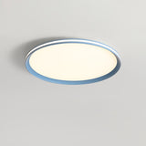 Modern Round Acrylic LED Flush Mount Ceiling Light for Living Room and Kitchen