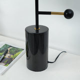 Modern Adam Table Lamp with Black Marble Base and Gold Metal Shade for Bedroom and Office