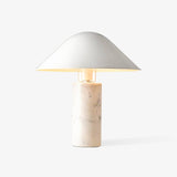 Adelaide Modern Marble Table Lamp with Metal Shade for Contemporary Bedside Lighting