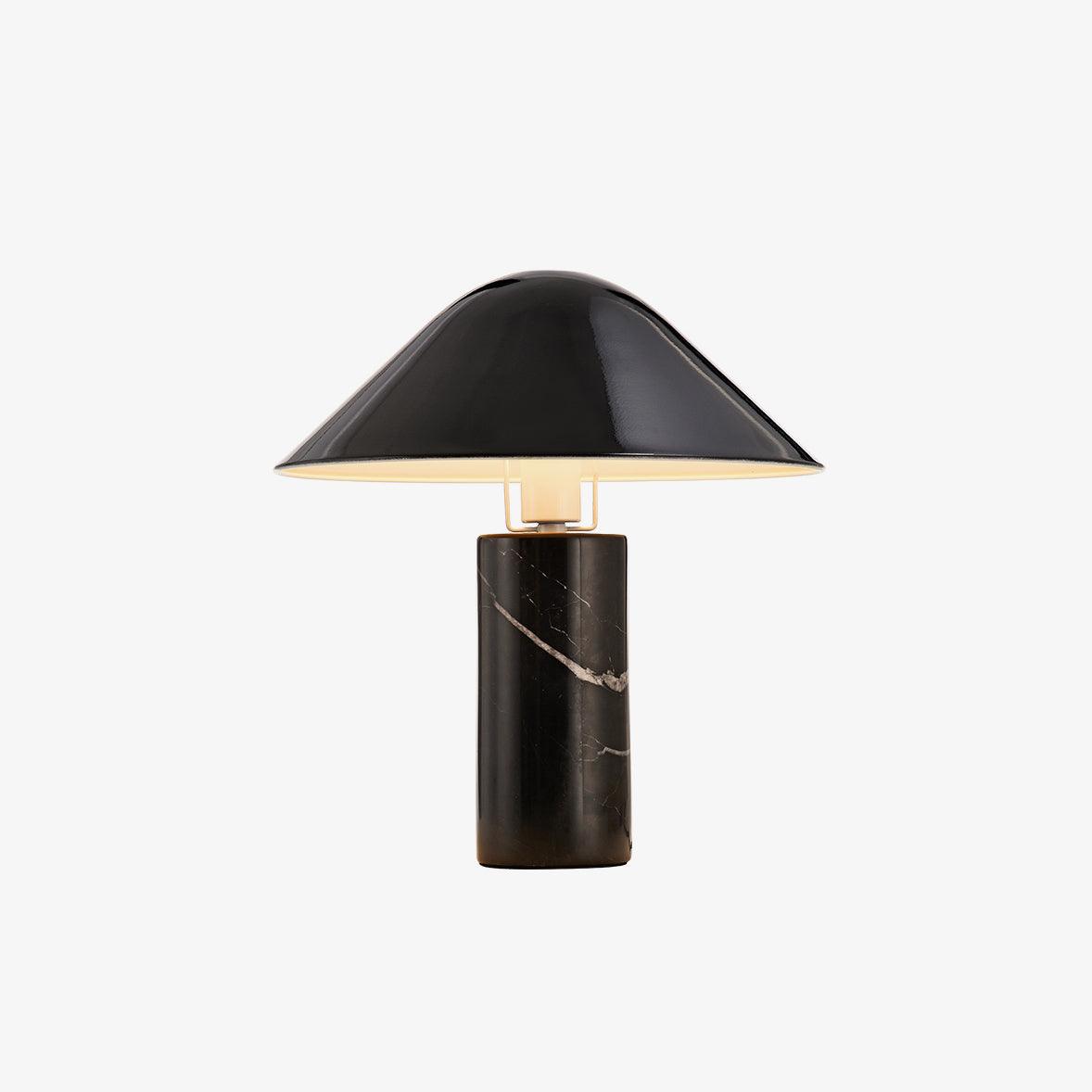Adelaide Modern Marble Table Lamp with Metal Shade for Contemporary Bedside Lighting