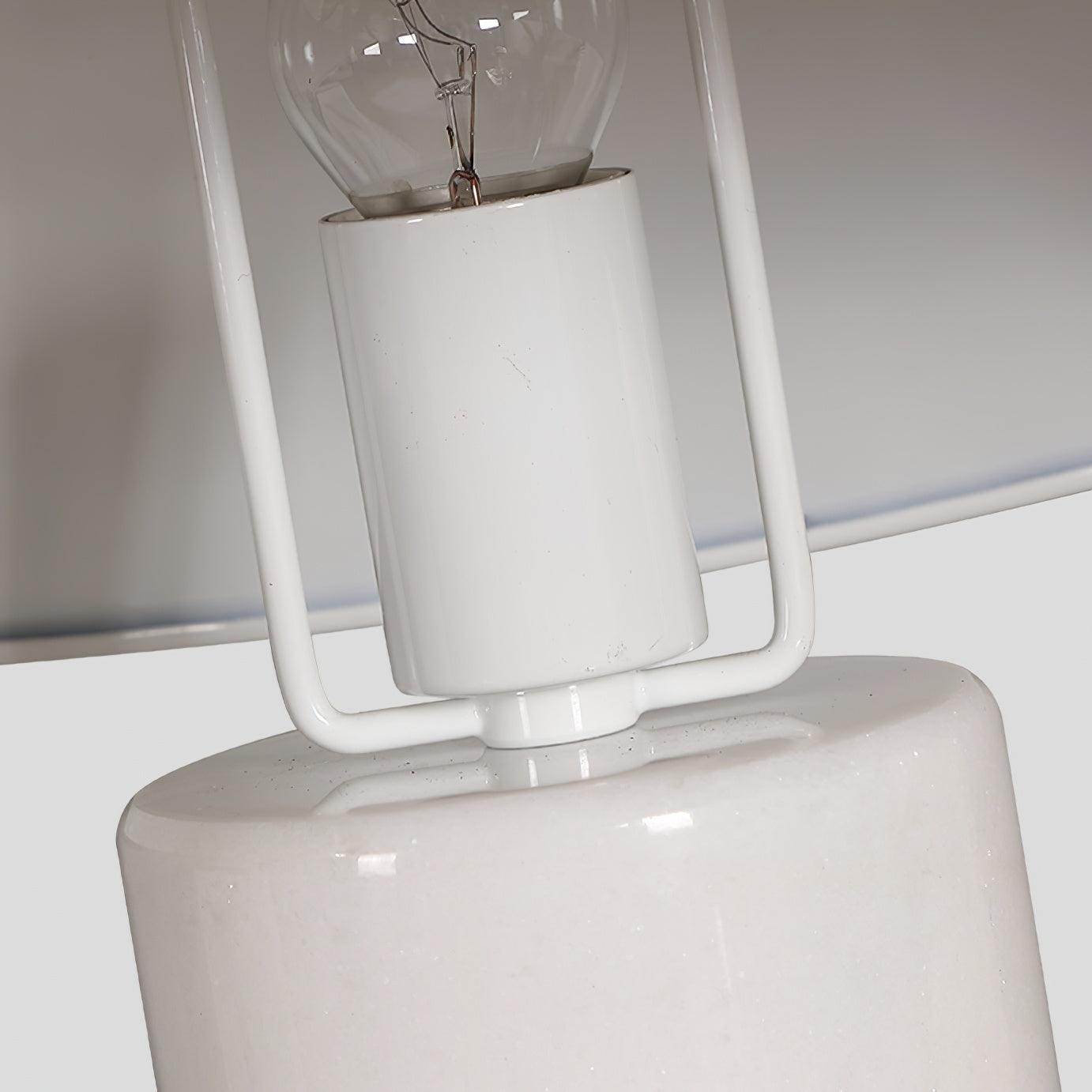 Adelaide Modern Marble Table Lamp with Metal Shade for Contemporary Bedside Lighting