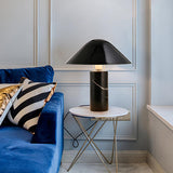 Adelaide Modern Marble Table Lamp with Metal Shade for Contemporary Bedside Lighting