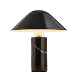 Adelaide Modern Marble Table Lamp with Metal Shade for Contemporary Bedside Lighting