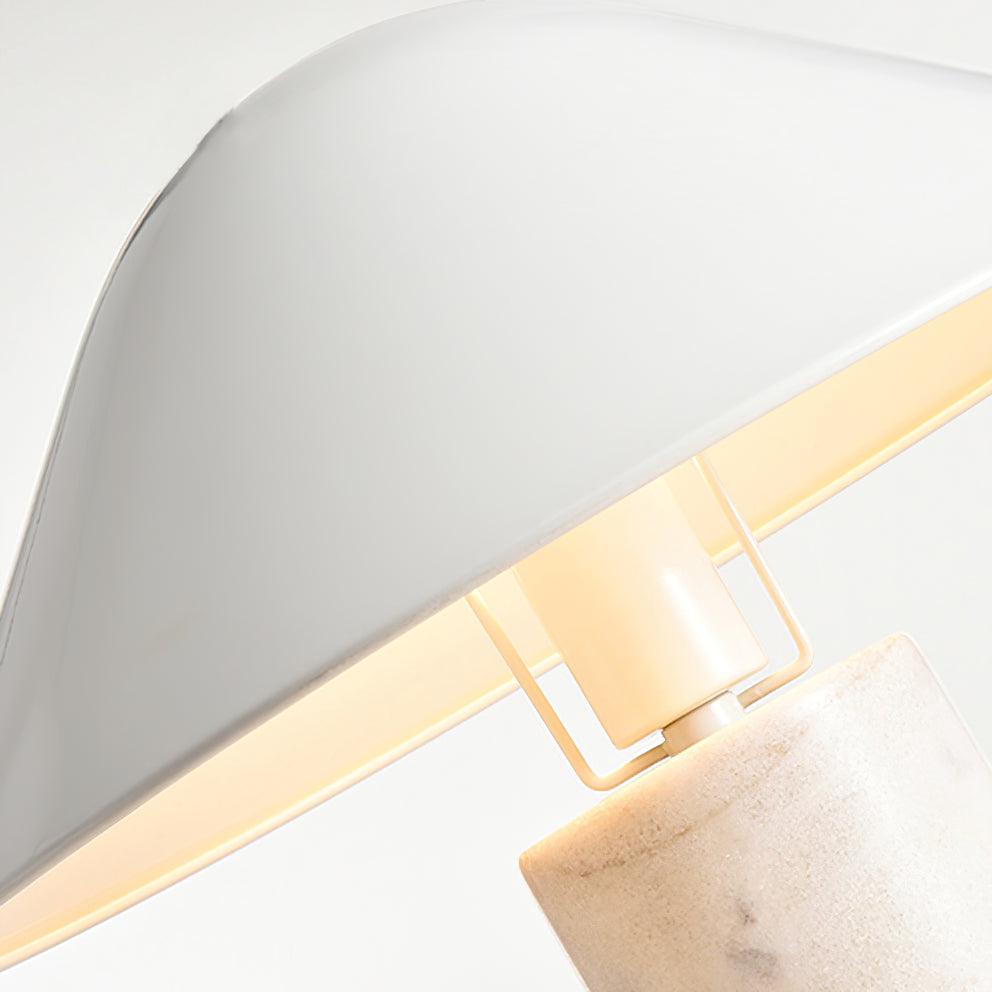 Adelaide Modern Marble Table Lamp with Metal Shade for Contemporary Bedside Lighting