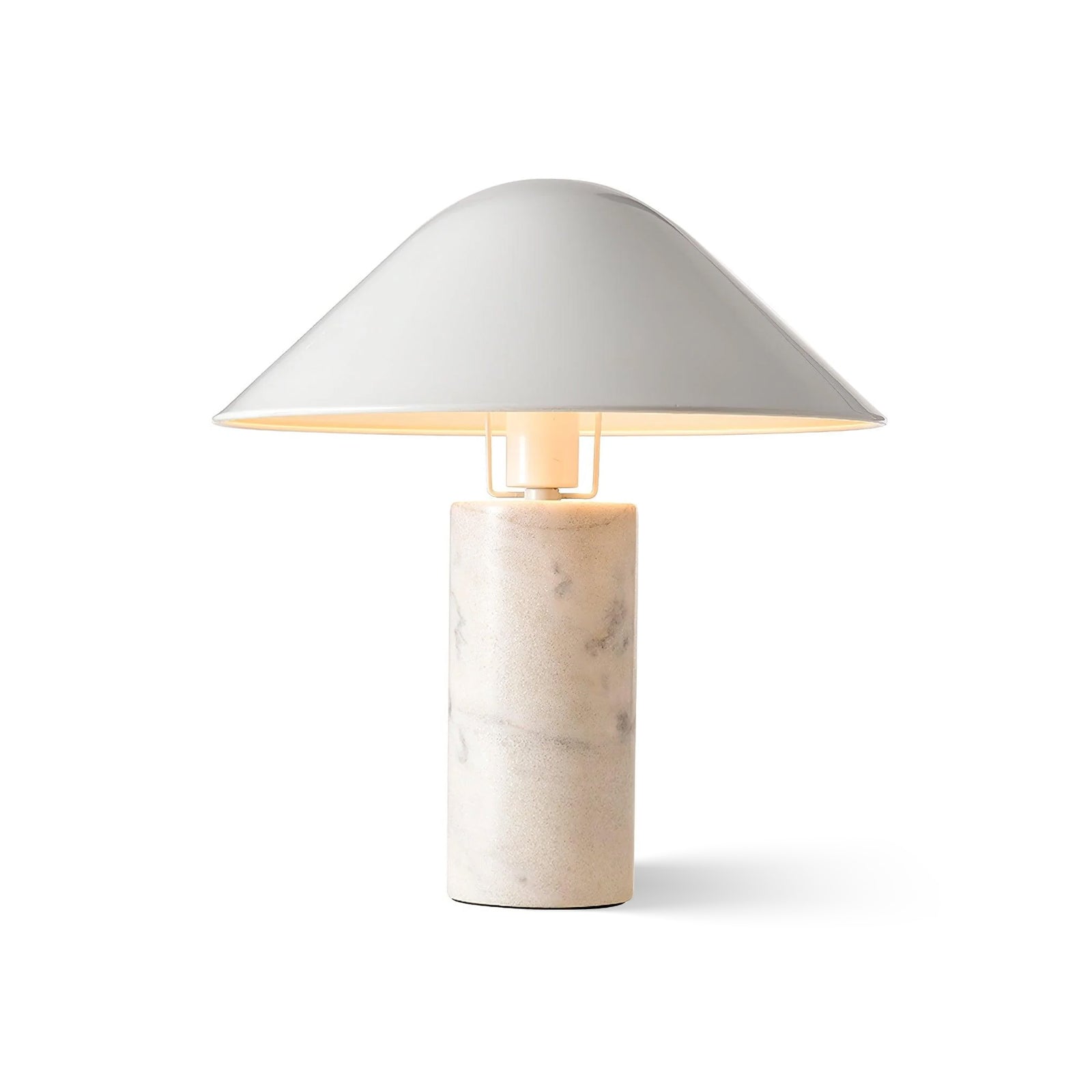 Adelaide Modern Marble Table Lamp with Metal Shade for Contemporary Bedside Lighting