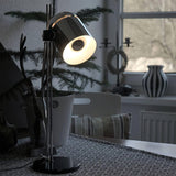 Modern Adjustable Height Metal Desk Lamp with Pivoting Head for Home Office