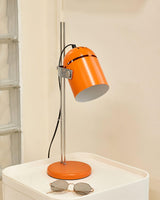 Modern Adjustable Height Metal Desk Lamp with Pivoting Head for Home Office
