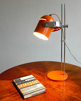 Modern Adjustable Height Metal Desk Lamp with Pivoting Head for Home Office
