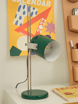 Modern Adjustable Height Metal Desk Lamp with Pivoting Head for Home Office