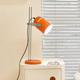 Modern Adjustable Height Metal Desk Lamp with Pivoting Head for Home Office