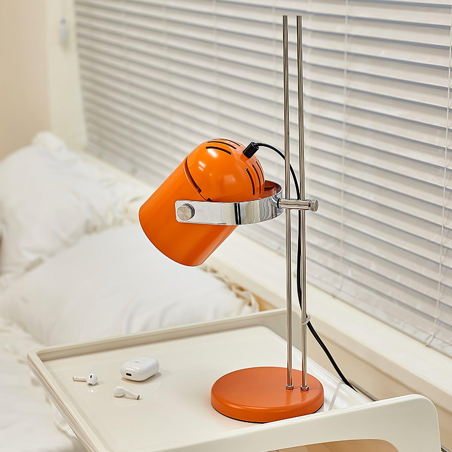 Modern Adjustable Height Metal Desk Lamp with Pivoting Head for Home Office