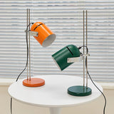 Modern Adjustable Height Metal Desk Lamp with Pivoting Head for Home Office