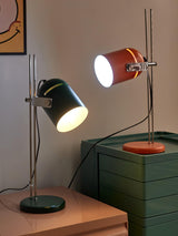 Modern Adjustable Height Metal Desk Lamp with Pivoting Head for Home Office