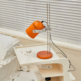 Modern Adjustable Height Metal Desk Lamp with Pivoting Head for Home Office