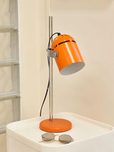 Modern Adjustable Height Metal Desk Lamp with Pivoting Head for Home Office