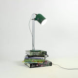 Modern Adjustable Height Metal Desk Lamp with Pivoting Head for Home Office