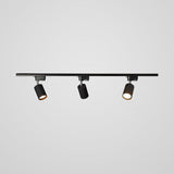 Modern Adjustable LED Track Ceiling Light with Rotatable Spotlights for Kitchen and Art Gallery