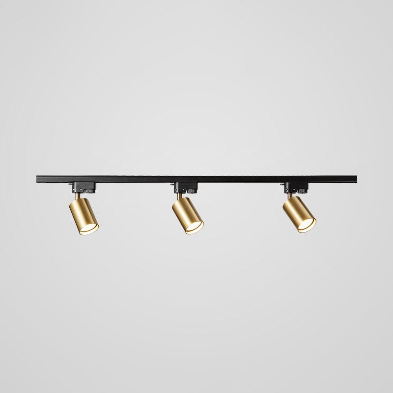 Modern Adjustable LED Track Ceiling Light with Rotatable Spotlights for Kitchen and Art Gallery