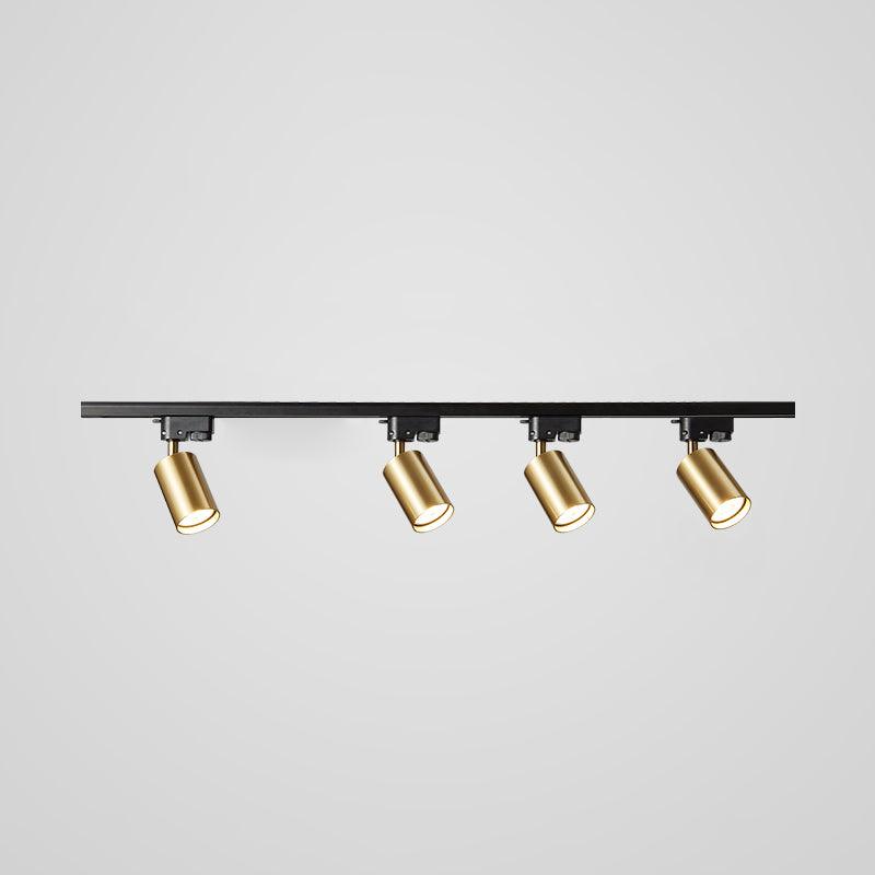 Modern Adjustable LED Track Ceiling Light with Rotatable Spotlights for Kitchen and Art Gallery