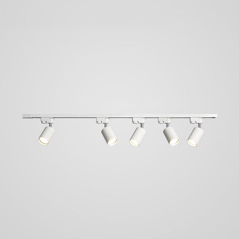 Modern Adjustable LED Track Ceiling Light with Rotatable Spotlights for Kitchen and Art Gallery