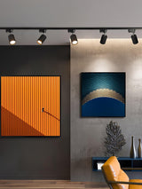 Modern Adjustable LED Track Ceiling Light with Rotatable Spotlights for Kitchen and Art Gallery