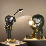 Modern Resin Adventurer Table Lamp Decorative Character Bedside Lighting for Bedrooms