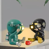 Modern Resin Adventurer Table Lamp Decorative Character Bedside Lighting for Bedrooms