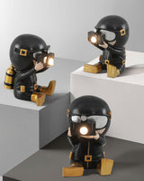 Modern Resin Adventurer Table Lamp Decorative Character Bedside Lighting for Bedrooms