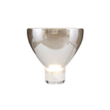Modern Glass Cone Diffuser Table Lamp Elegant Ambient Desk Lighting for Bedroom and Living Room