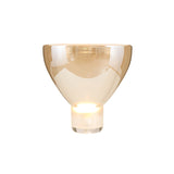 Modern Glass Cone Diffuser Table Lamp Elegant Ambient Desk Lighting for Bedroom and Living Room