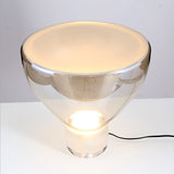 Modern Glass Cone Diffuser Table Lamp Elegant Ambient Desk Lighting for Bedroom and Living Room