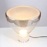 Modern Glass Cone Diffuser Table Lamp Elegant Ambient Desk Lighting for Bedroom and Living Room