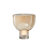 Modern Glass Cone Diffuser Table Lamp Elegant Ambient Desk Lighting for Bedroom and Living Room