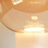 Modern Glass Cone Diffuser Table Lamp Elegant Ambient Desk Lighting for Bedroom and Living Room