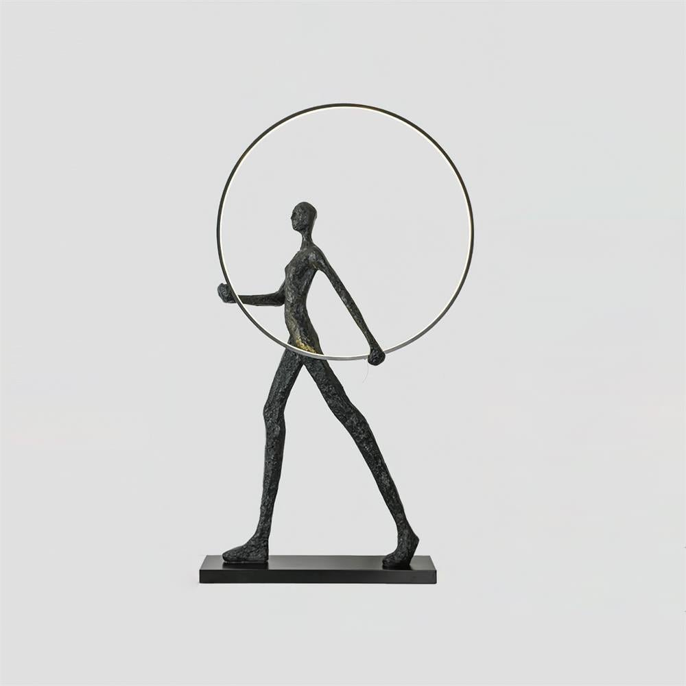Aeon Sculpture Minimalist Art Floor Lamp Modern Tall LED Standing Light for Home Decor