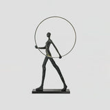 Aeon Sculpture Minimalist Art Floor Lamp Modern Tall LED Standing Light for Home Decor